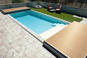 abnehmbare Terrasse ganzer offener Pool